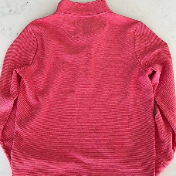 Vineyard Vines Boys Saltwater Quarter Zip Pullover Sailor Red Half Zip Large - Picture 5 of 5